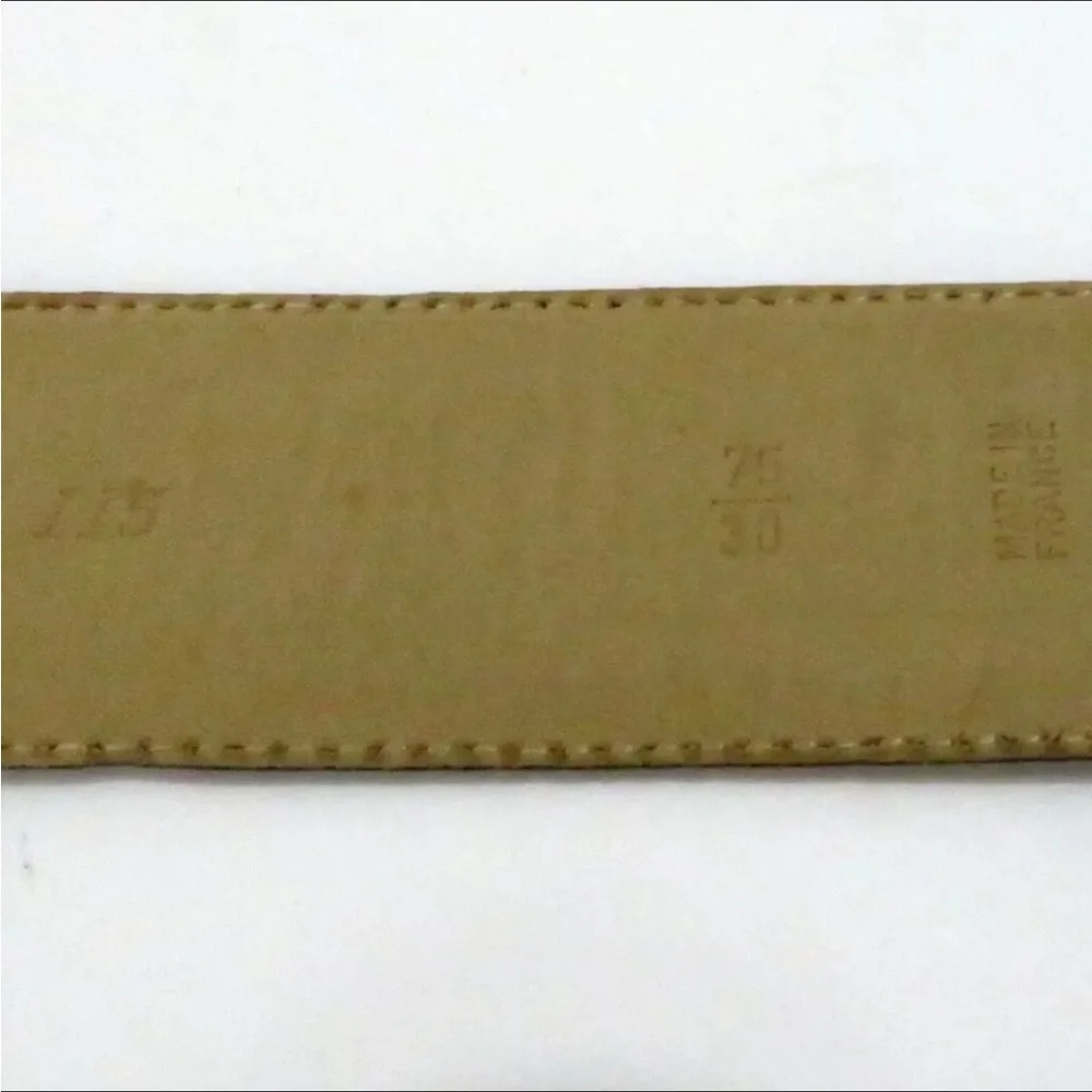 Auth Christian Dior Women Waist Belt 75/30 Made In France Navy - Picture 8 of 11